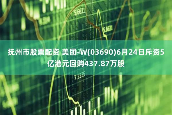 抚州市股票配资 美团-W(03690)6月24日斥资5亿港元回购437.87万股