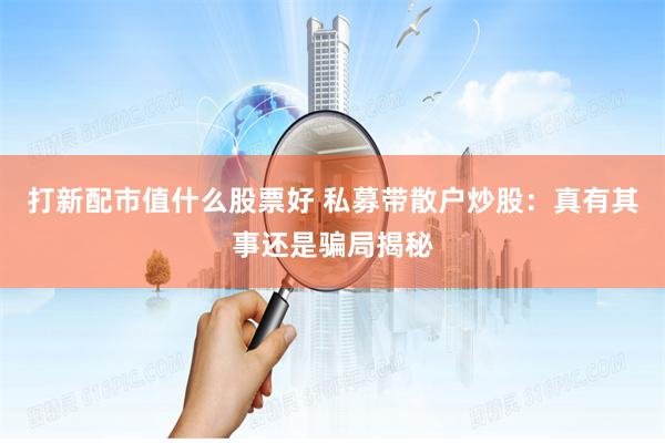 打新配市值什么股票好 私募带散户炒股：真有其事还是骗局揭秘
